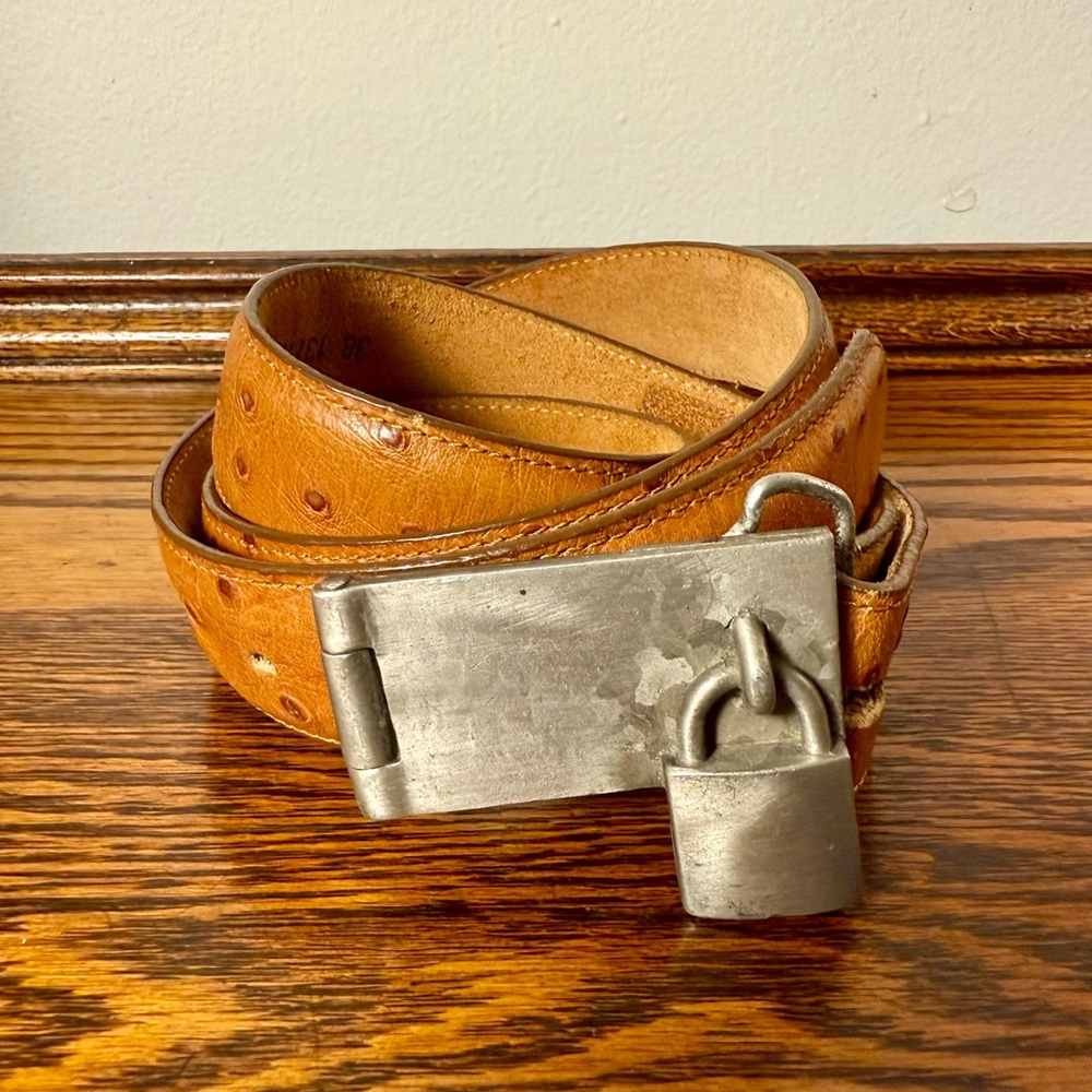 Unique American Vintage Padlock Metal Belt Buckle